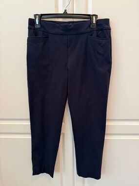 Chicos Brigette Slim Women's Navy Pull-On Ankle Pants